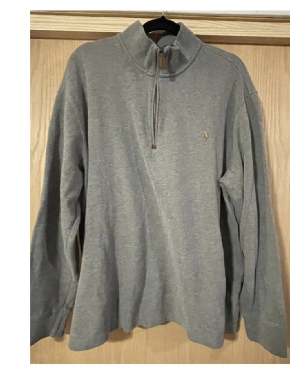 Polo Ralph Lauren Estate-Rib Quarter-Zip Pullover Gray 2XB
